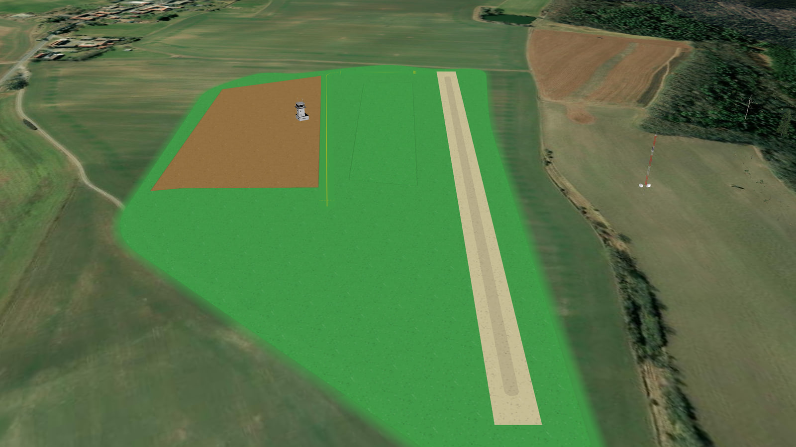 Sportflugplatz Weida (EDAL) in Microsoft Flight Simulator 2024