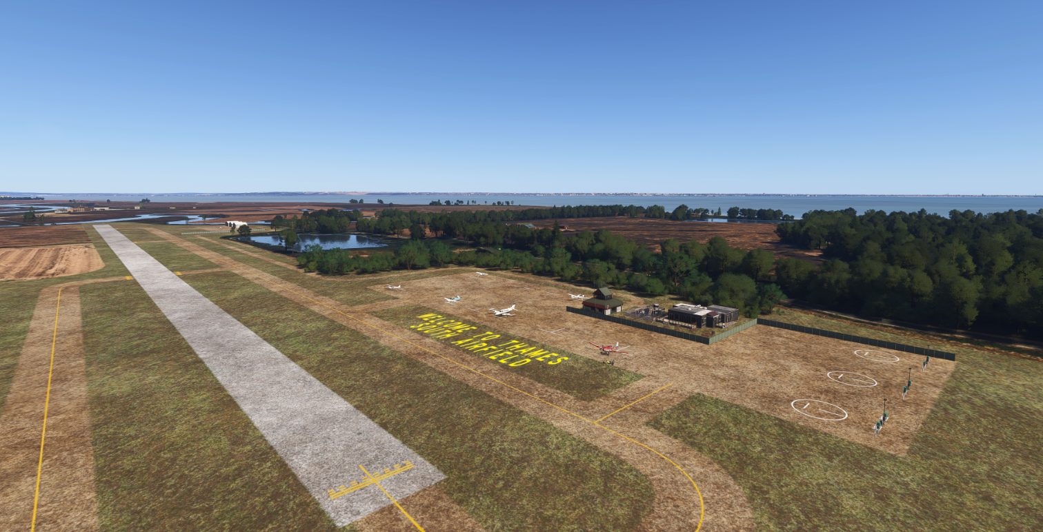 Thames South Airfield (EGTSA) in Microsoft Flight Simulator 2024