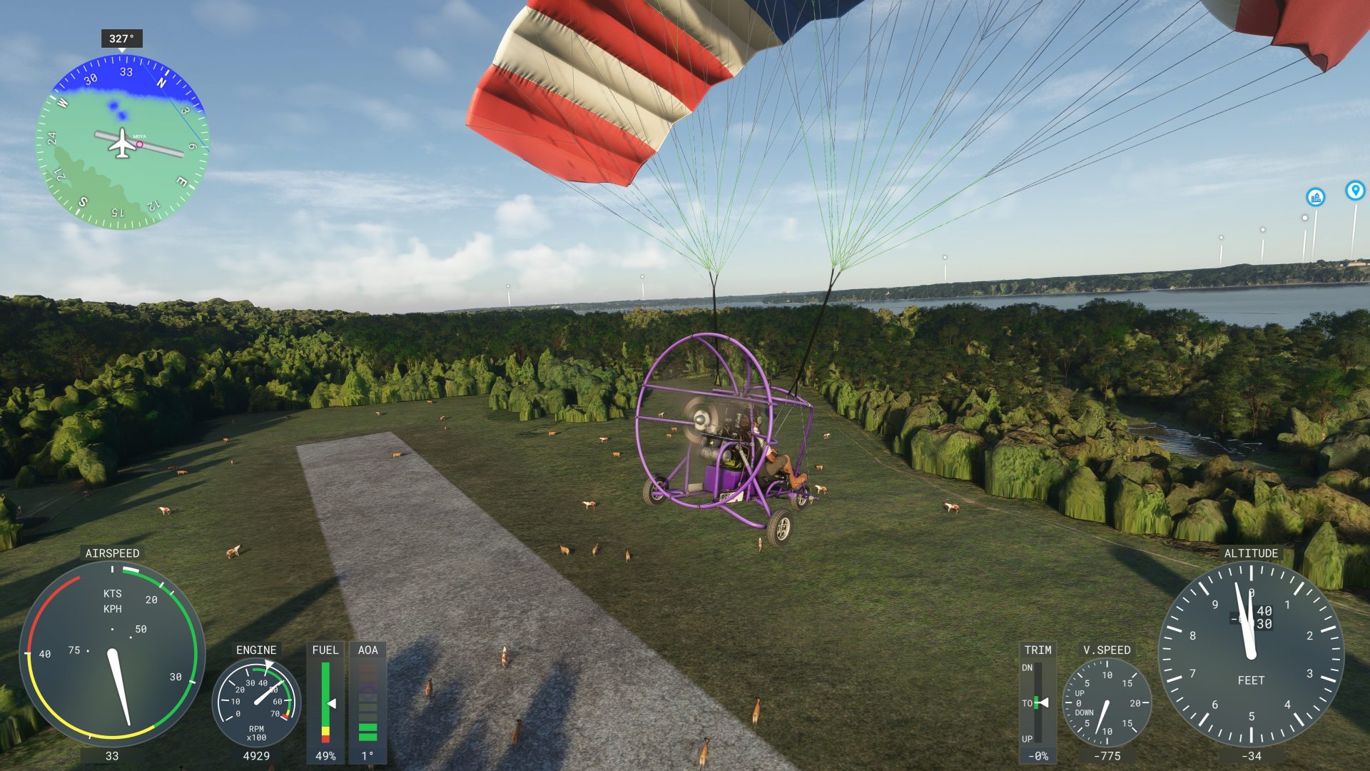 MD - National Colonial Farm Airstrip (MOYA) in Microsoft Flight Simulator 2024
