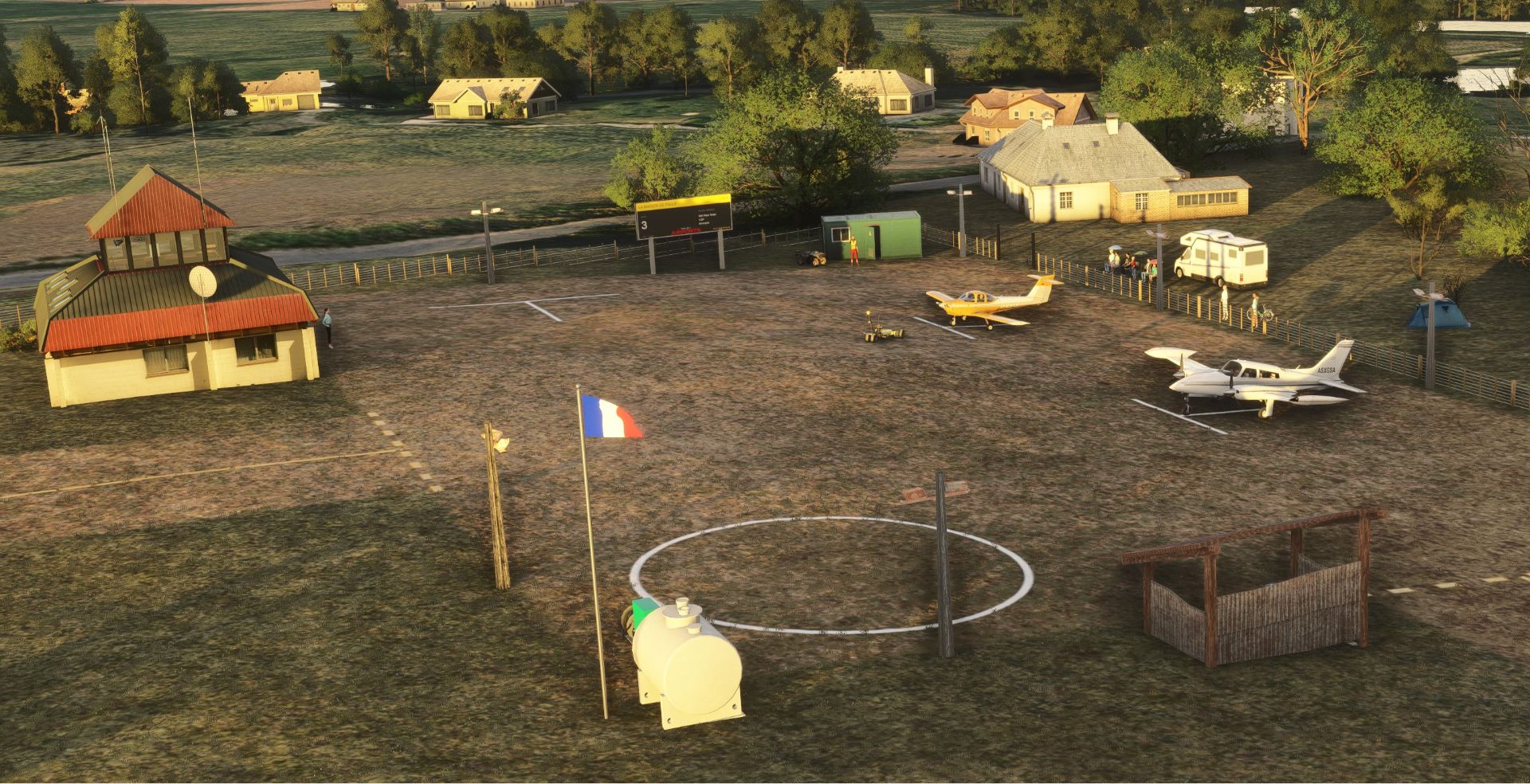 La Maison de Paille (LFMDP) in Microsoft Flight Simulator 2024, near Lavaré, France