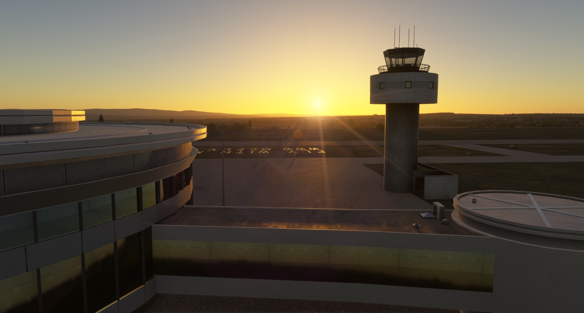 Veszprém Airport (LHVP) in Microsoft Flight Simulator 2024, near Nemesvámos, Magyarország
