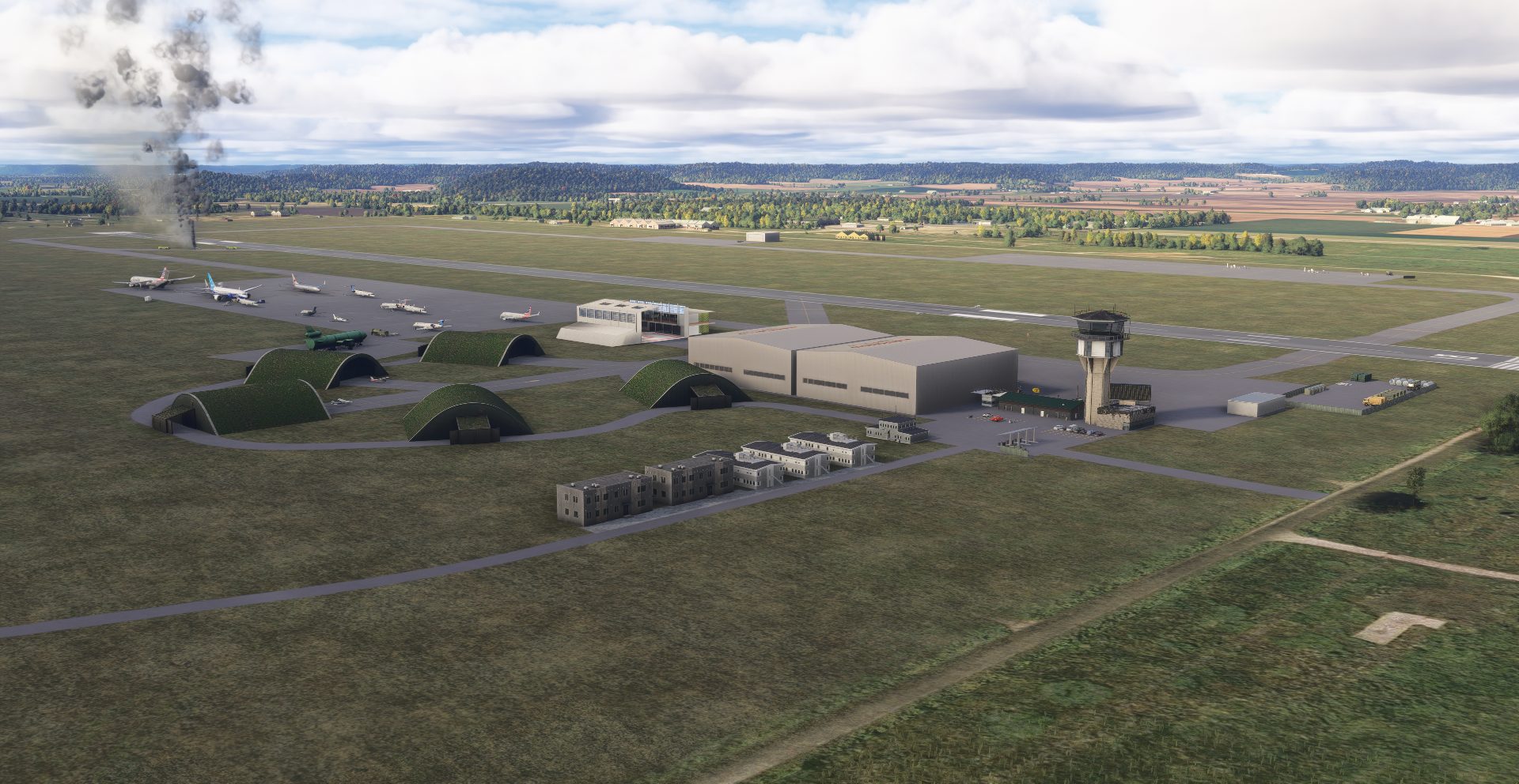 Viper Airfield (KVAF) in Microsoft Flight Simulator 2024